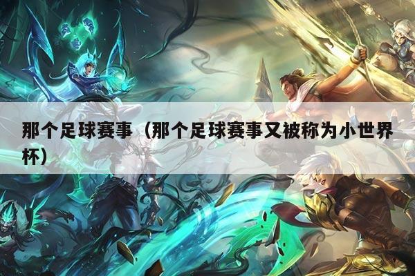 那个足球赛事（那个足球赛事又被称为小世界杯）
