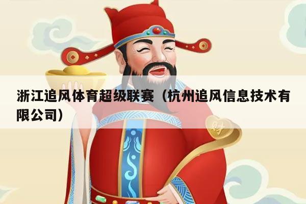 浙江追风体育超级联赛（杭州追风信息技术有限公司）